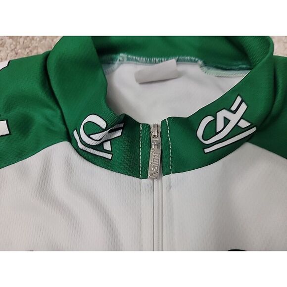 Credit Agricole Cycling Shirt Vintage Zip Up Terry Cloth Lined 80s Medium - Picture 5 of 16